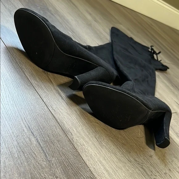Steve Madden Black Suede Women's Knee-High Boots Size 9 - Picture 4 of 9